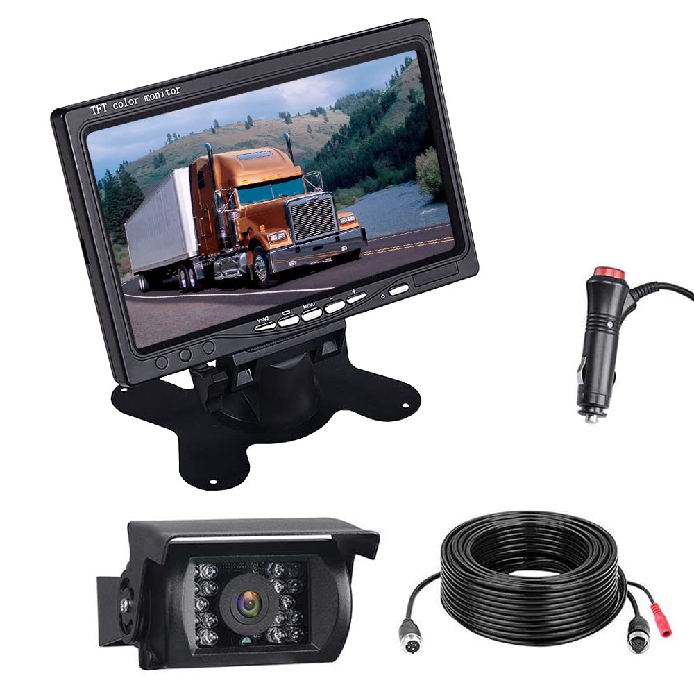 

OREK 7 Inch Rear Monitor /24V LED Back Camera Set, Signal Stabilization, Infrared 18