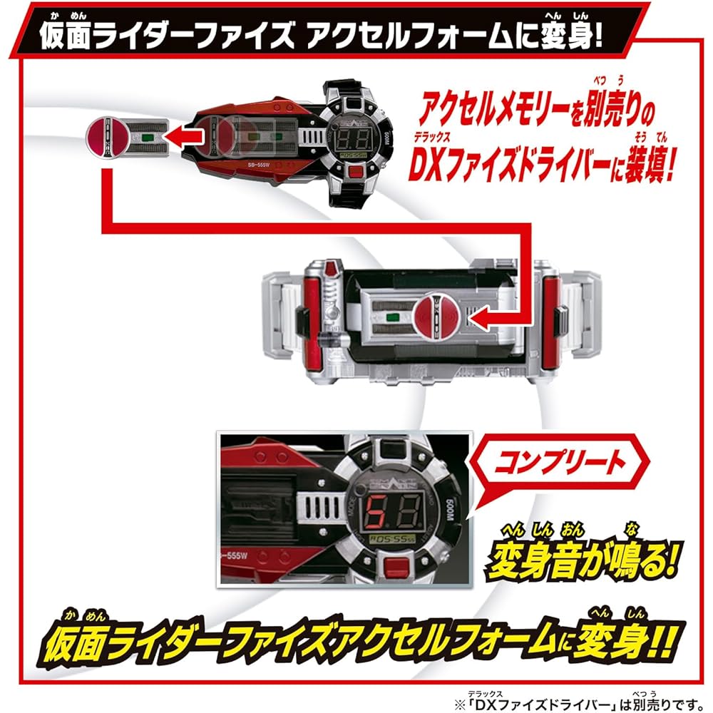 Bandai Super Best DX Faiz Accel Kamen Rider Faiz Action Figure Collectible Toy