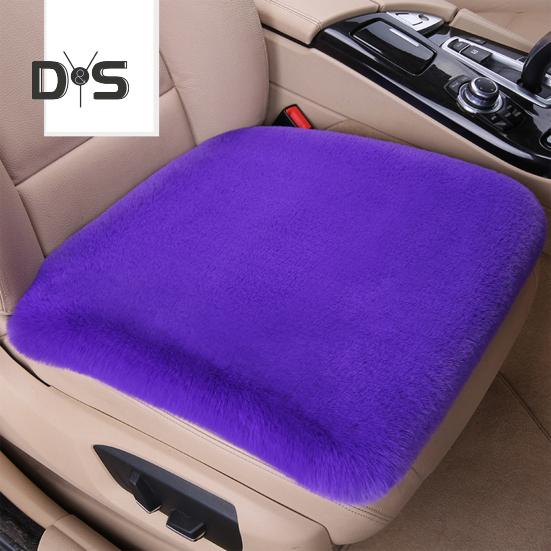 Thickened Plush Car Seat Cushion Set Anti-Slip Design Moisture-Wicking Easy Installation Soft Fluffy Front Back Seat Covers