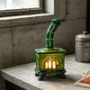 Mini-Kamin-Kerzenhalter mit LED-Kerze Dekorative flammlose Kerzenhalter Kerzenständer Tischmittelstück Feiertagsparty-Dekoration