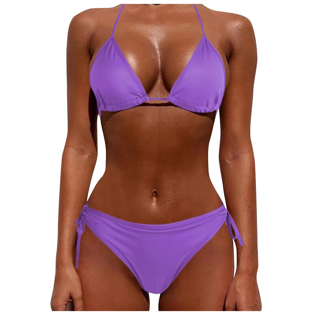 Women's Fashion Sexy Split Bikini Lace-Up Erotic Lingerie (No Padding)