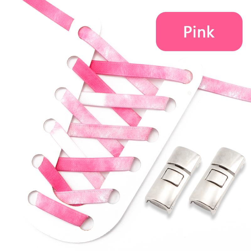 1 Pair Elastic Shoelaces Without Ties Metal buckle Lazy Shoe Laces For  Sneakers Rubber band Sports Enthusiasts Flat Shoes Lace