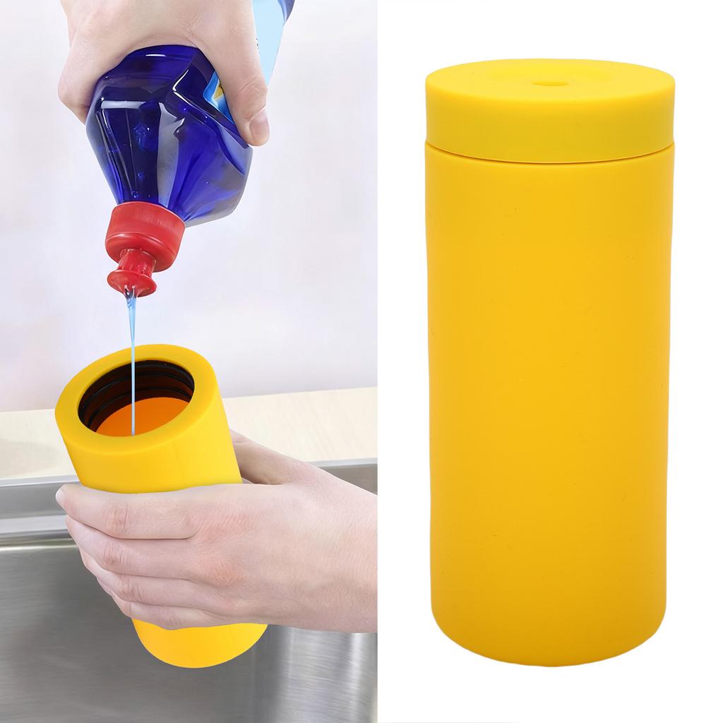 Silicone Dishwashing Soap Dispenser Dish Soap Squeeze Bottle Versatile Use for Kitchen Bathroom