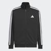 Adidas Unisex 3s Regular Fit Double Knit Track Jacket Performance Jersey Functional Black