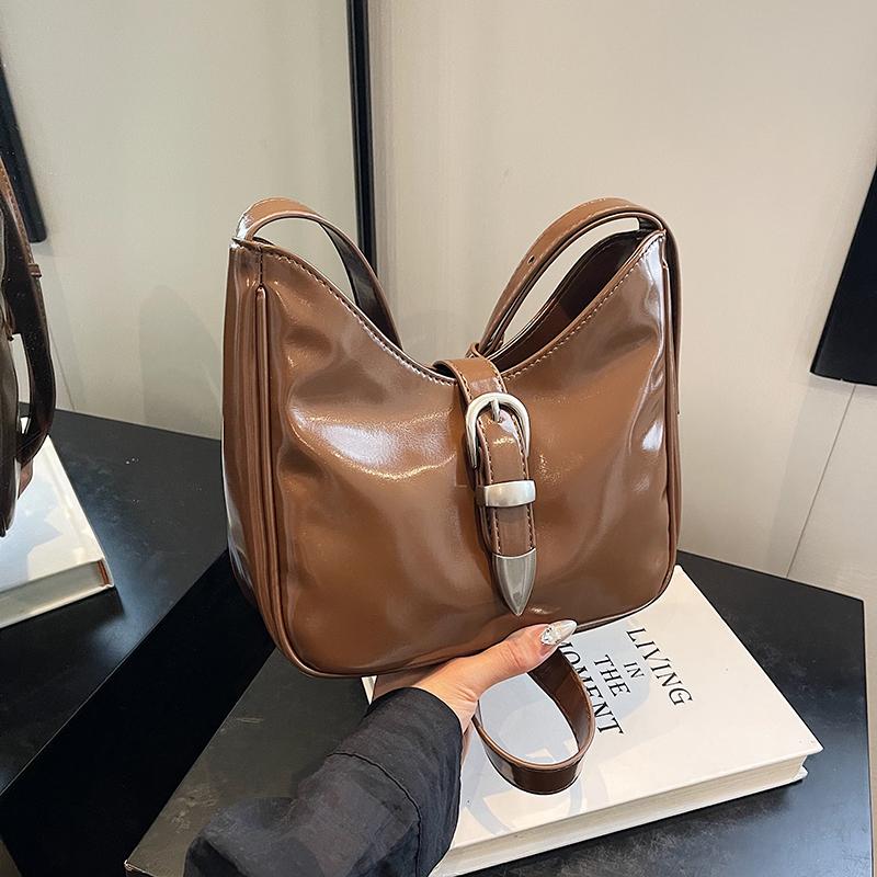 

Модные женские сумки через плечо, винтажная однотонная сумка из искусственной кожи, осенняя новая женская сумочка и кошелек