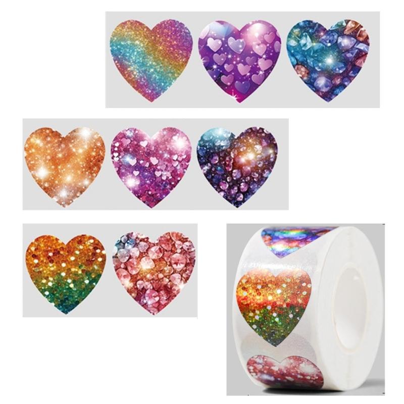 

Adhesive Heart Shape Sticker For Decorations School Assignments And Journal Safe Paper Labels Children Enjoy 1