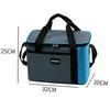 Size L 16L Portable Cooler Bag for Outdoor Picnic 600D Oxford Fabric Color Block Large Capacity Insulated Lunch Bag