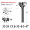 KM12 Right-Angle Milling Arbor with R0.8 Cutter Head, C20 Straight Shank, and C16 R5 Head for Turret Milling Machine