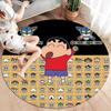 Crayon Shinchan Round Area Rug Carpet Rug For Living Room Bedroom Sofa Playroom Decor Nonslip Floor Mat