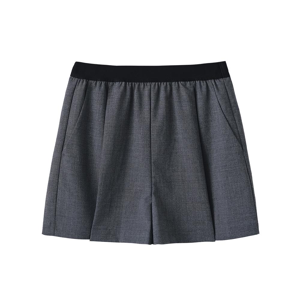 

ABOUTSEA2024 Женские ретро шорты-бермуды для колледжа, летние L темно-серого