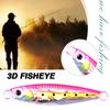 Fishing Lures Metal Iron Plate Topwater Fishing Lure Simulation 3D Eyes Topwater Sinking Fishing Tackle Fishing Accessory