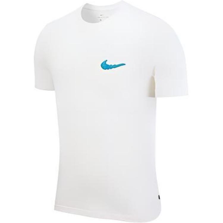 Nike Skateboard Sports Quick Dry Short Sleeve White Men s DB5265-133 L