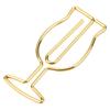 10 Stück Weinglas Paperclip Gold Galvanisiert Büroklammer Lesezeichen Aktenklammer Schule