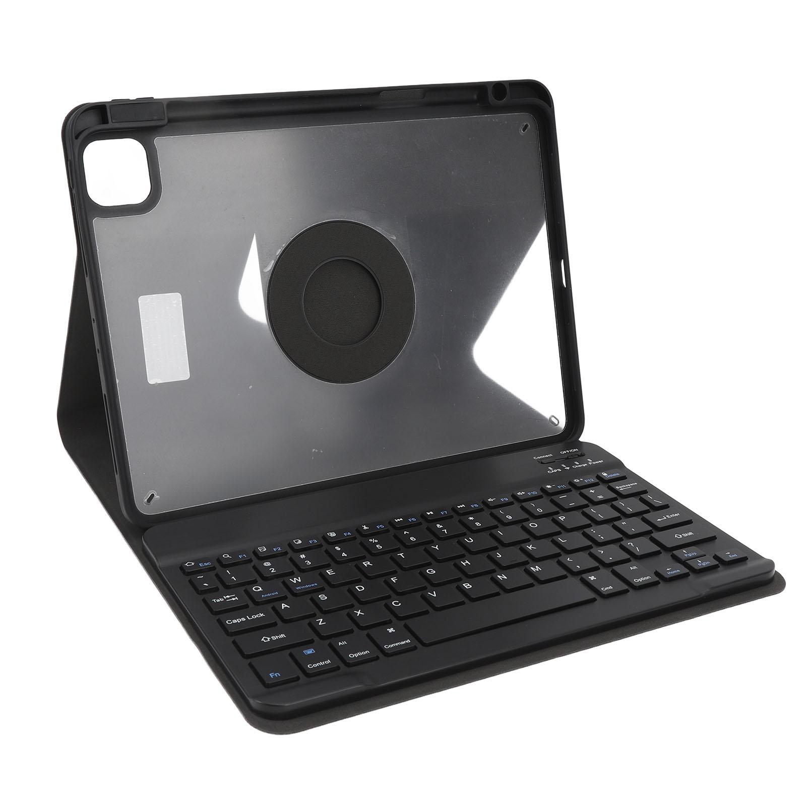 

Чехол-клавиатура для планшета со встроенным держателем для ручек, беспроводная съемная клавиатура Bluetooth для планшета IOS Pro чёрный