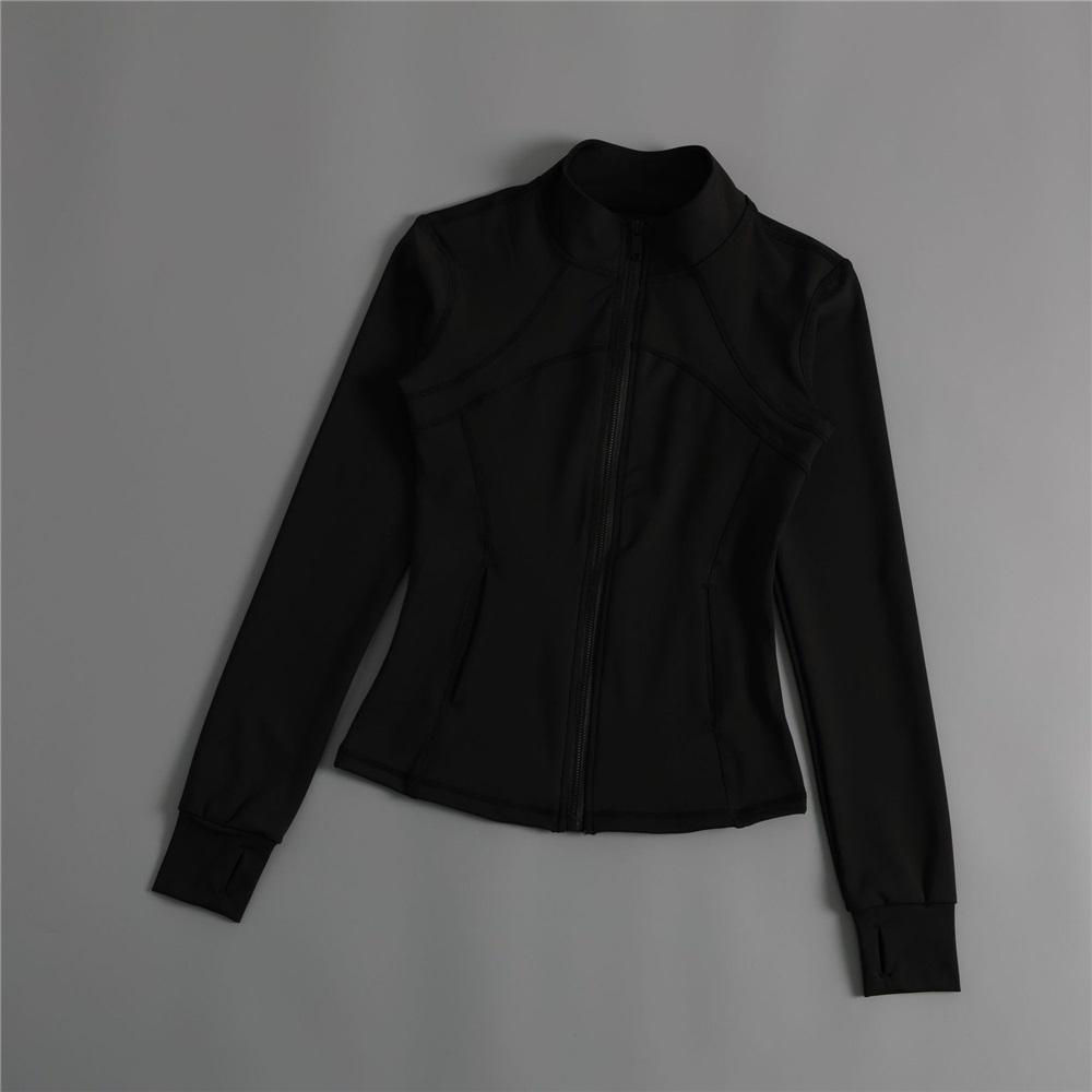 New Sports Jacket For Women With Nude Feeling, Slim Fit And Slimming, Zipper Yoga Suit, Long Sleeved Outdoor Running And Jumping Exercise Fitness Top