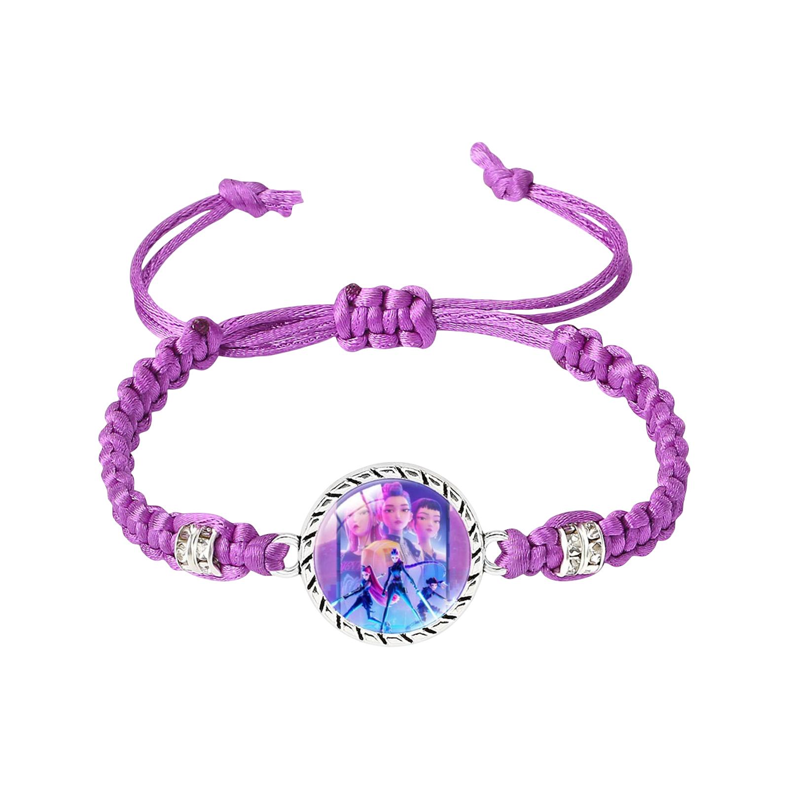 

Подарки для маленьких девочек: Аксессуары для косплей-костюма, Двухцветный плетеный браслет, Наручный браслет, Костюм