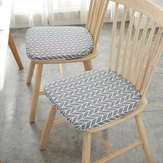 Non-Slip Breathable Dining Cushion Machine Washable Living Room Kitchen Chair Seat Mat Super Soft Hip Protective Cotton Linen Seat Cushion Household