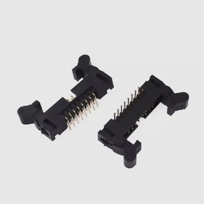 2.0mm Pitch DC2 Horn Socket with Buckle Hook, Bent Pin, High Ear - 10P, 16P, 20P, 26P, 40P