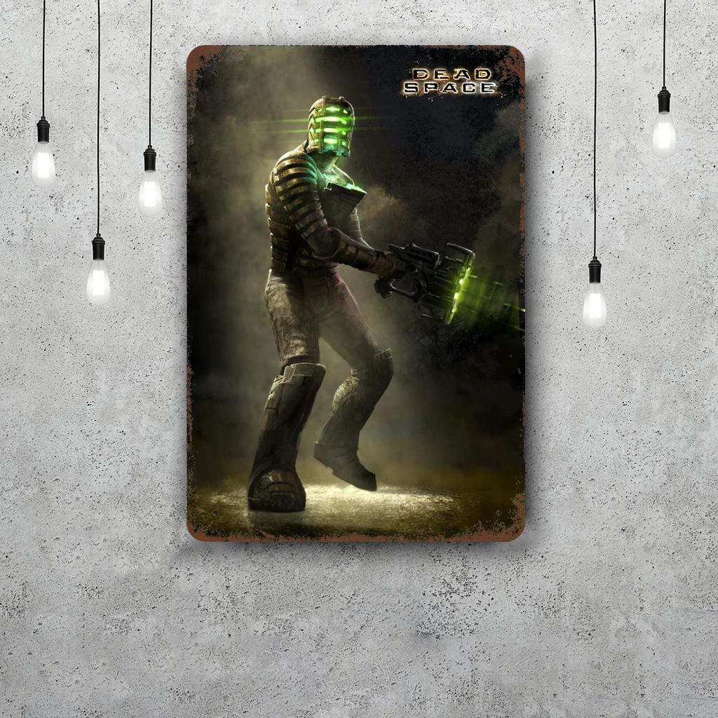 Dead Space Game Vintage Tin Sign Home Decor Wall Decor Art Wall Mural Room Decoration Decor Retro Metal Sign Plate Bar Posters