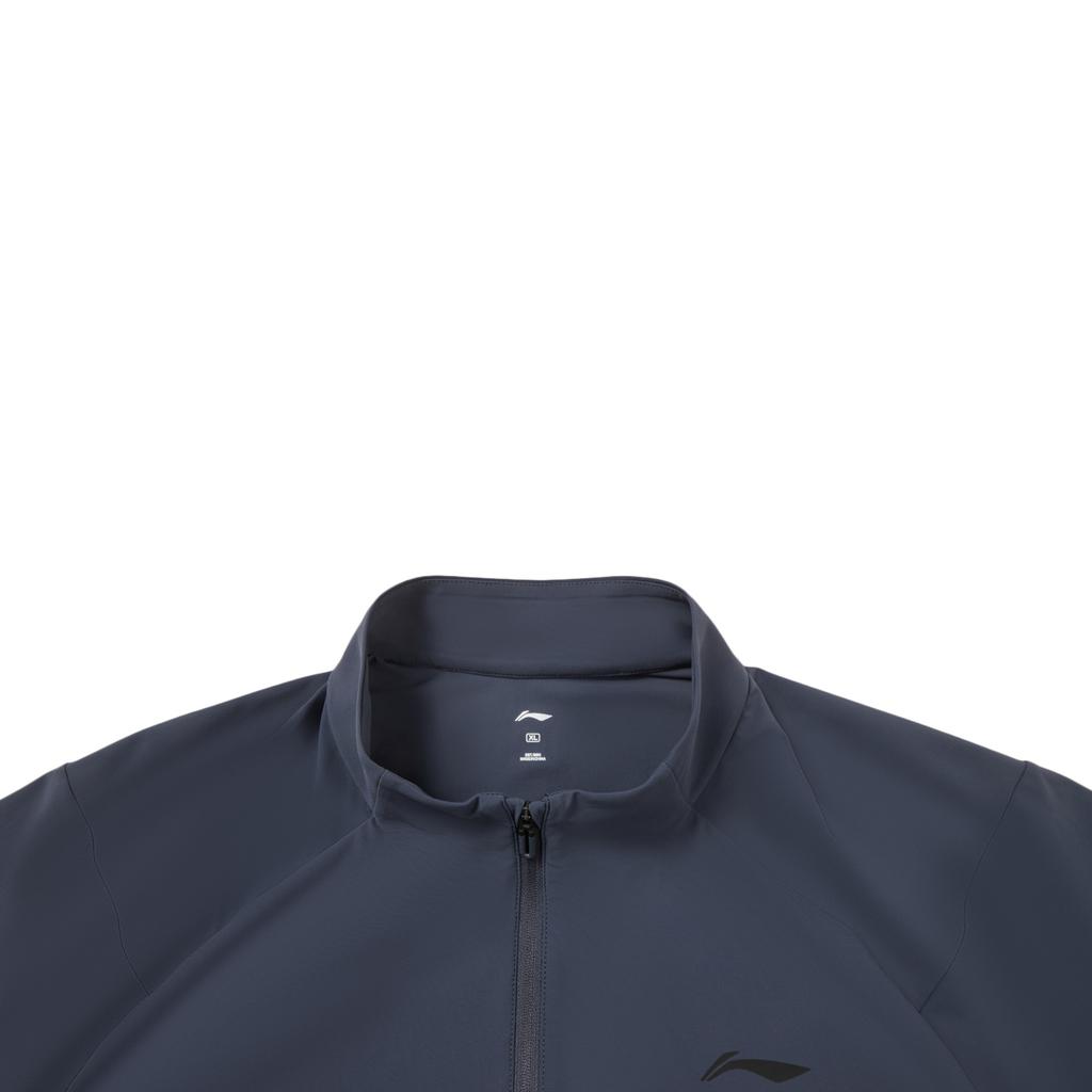 Li Ning Fitness Series Letter Stand Collar Zipper Breathable UV Protection Sun Protection Jacket Men jackets AFDWJ65-4