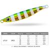 5Pcs Hard Metal Jigging Spoon Lures Freshwater Saltwater Fishing Glow Lures with 3D Eye Sea Fishing Lures Swimbait