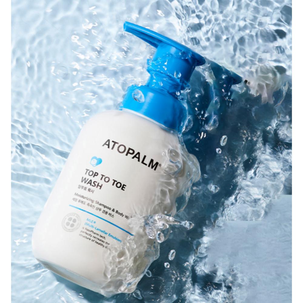 ATOPALM Top To Toe Wash Baby Body Wash Shampoo Gentle Cleansing Moisturizing 460ml