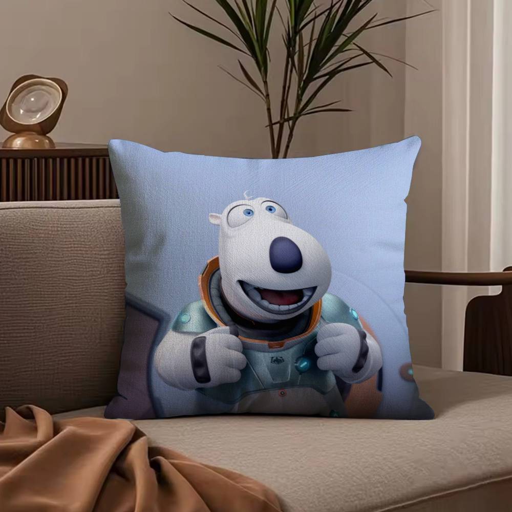 Cute B-Backkom Pillow Case Anti-dustmite Pillowcase Invisible zipper silky short plush Sofa cushion cover