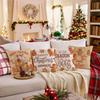 New Christmas Gingerbread Cushion Cover Gingerbread Baked Living Room Seat Decoration Cushion Cover Bedside Cushion