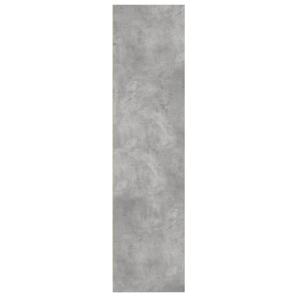 Wardrobe Concrete Grey 80 x 50 x 200 cm Engineered Wood