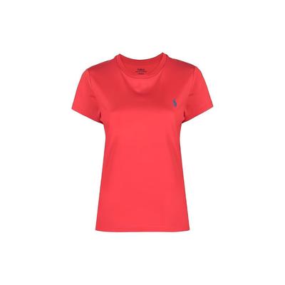 Polo SS22 Logo Embroidered Cotton Short Sleeve T-Shirt Women Tops 211847073-012