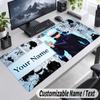 Satoru Gojo Personalized Large Mouse Pad Custom Name Text Extended Desk Mat Gaming Mousepad