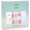 Swaddle Gauze Baby [genuine Japanese Product Aden + Anais Swaddle Set of 3 Water Color Garden Silky Soft] 120 X 120cm Aiden and Anais Swaddle Baby New