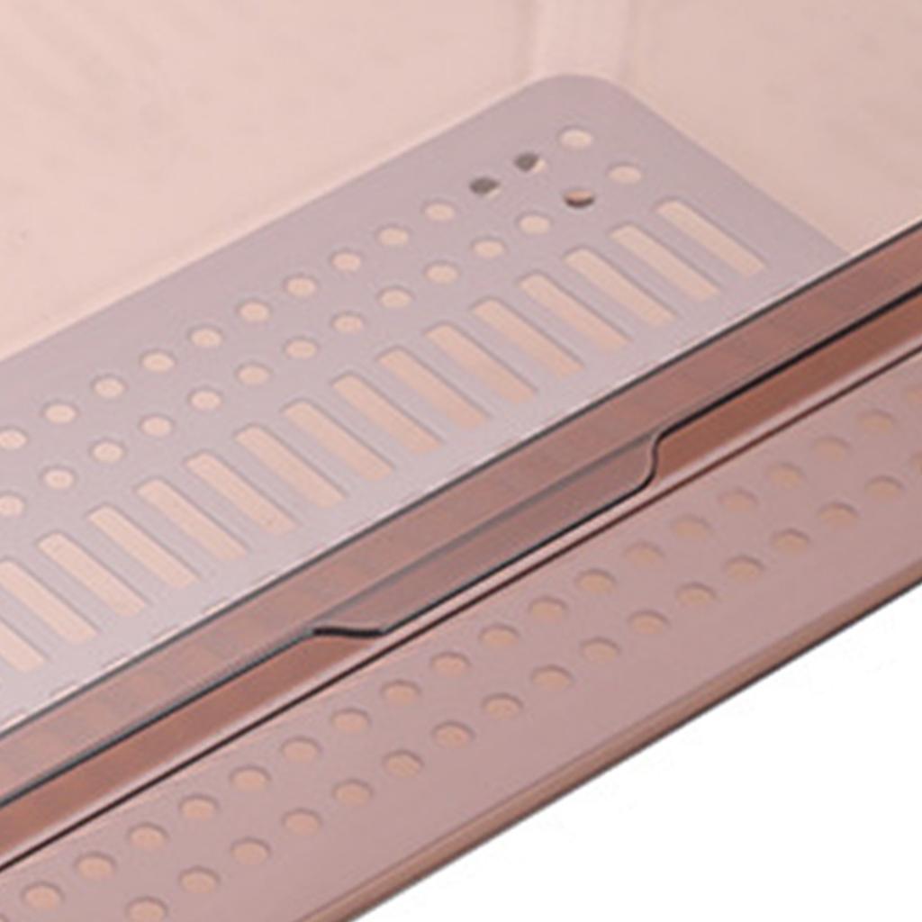 Besteckschale mit Deckel und Abtropfschale Staubdicht Transparent Modisch Silberbesteck Arbeitsplatten-Aufbewahrungsbehälter für die Küche