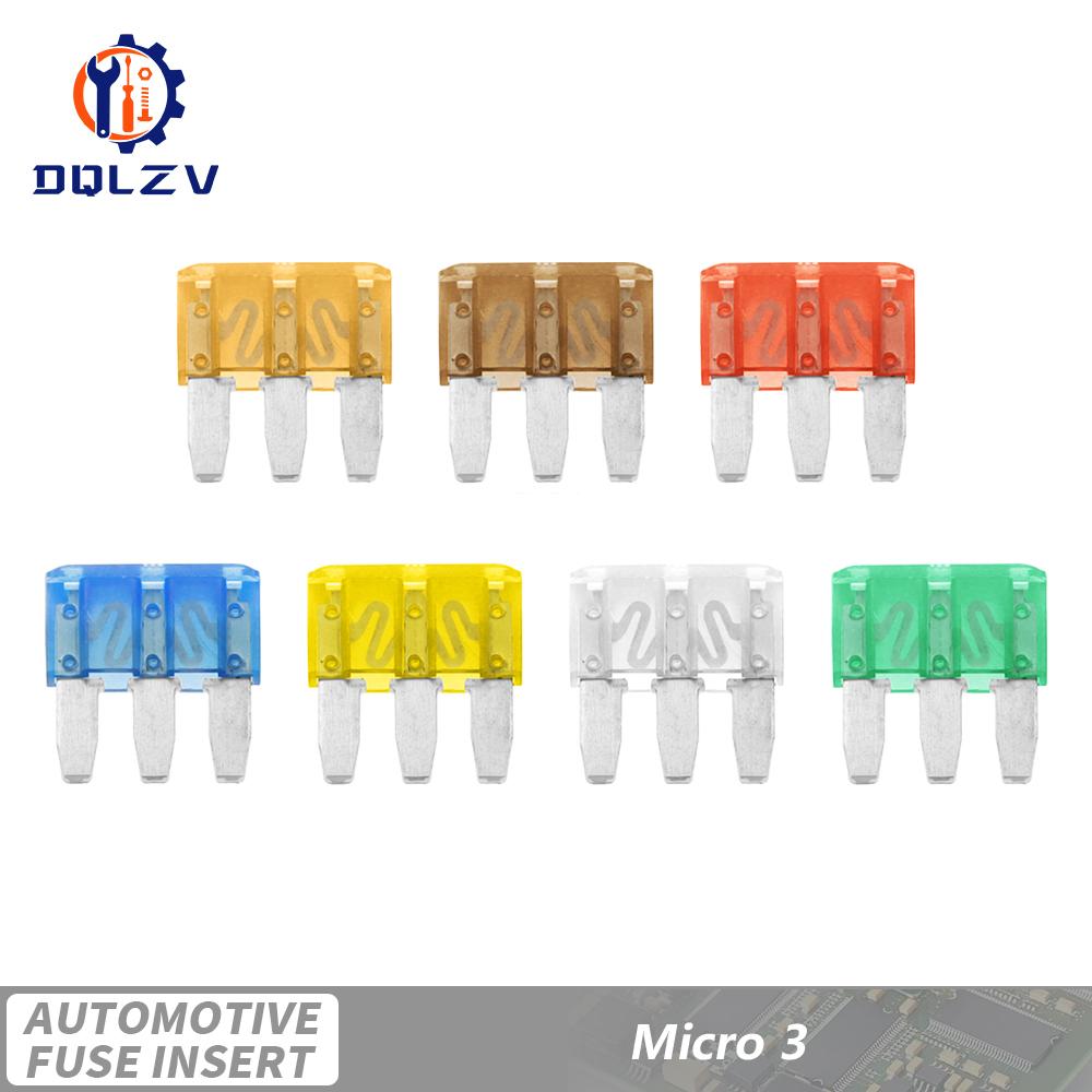 10 stycken säkringar 32V Micro2 Mini Liten Mellanstor Stor Storlek Bil Säkring 5A 7,5A 10A 15A 20A 25A 30A 35A 40A 45A Klämsäkring Set för Bil Lastbil