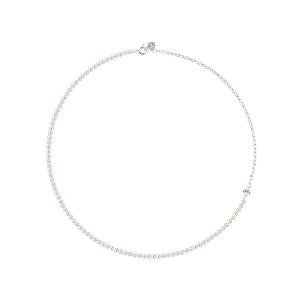 [Stonehenge] Luv-It Silver Heart Pearl Necklace K1808