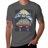Funny Shark Playing Pool Tshirt Running Perforunisexce Short Sleeve Tee