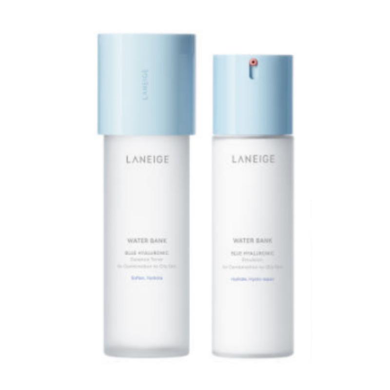 

LANEIGE Water Bank Голубой Гиалуроновый Тонер 160 мл + Эмульсия 120 мл (Для нормальной–сухой / комбинированной кожи) for Normal to Dry Skin