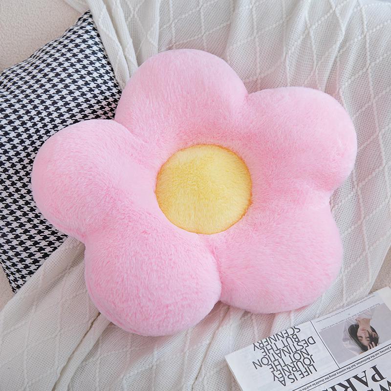 Adorable Sunflower Pillow: Seat Cushion, Sofa Cushion, Car Backrest, Bay Window Decor, Nap Pillow, Living Room Floor Mat.
