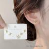 Compact S925 Silver Bow Stud Earrings for Women - Simple, Versatile, Celebrity-Inspired Cold Style Jewelry