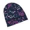 Cool Nurse Valentine Stethoscope Love Heart Knit Hat with Subtle Fashion Details, Ideal for Adults Looking To Add Texture And Character To Cold-Season