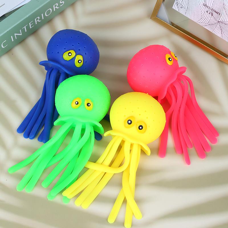 Octopus Water Ball Pinch Joy Children'S Bath Toys Swimming Pool Water Toys Squishies Pinch Toys Stress Relief Toys For Kids