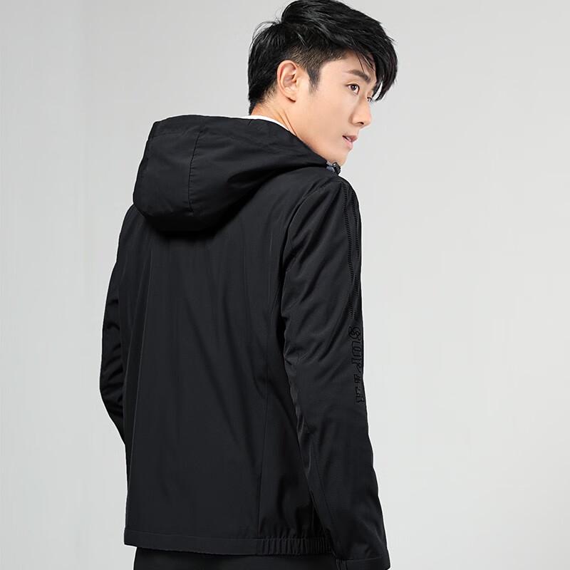 Yiliteng Men's Casual Jacket with Detachable Hood
