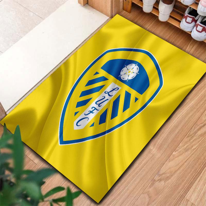 Leeds United Teppich für Wohnzimmer Schlafzimmer Zuhause Sofadekoration, Kinder Spiel rutschfeste Bodenmatte