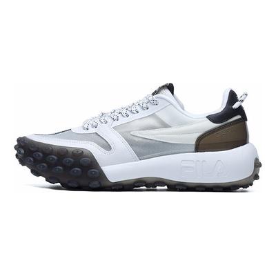 Gara Zapatillas de Deporte para Mujer de Punta Redonda con Cordones Caña Baja Estilo Papá Zapatillas de Deporte para Mujer Blanco Nube F12W124140FCW
