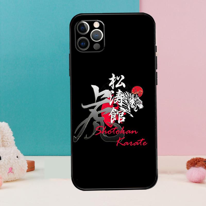 Shotokan Karate Symbol Phone Case For iPhone 16 15 14 12 11 13 Pro Max 12 13 mini XR 15 16 Plus 16e Cover Coque