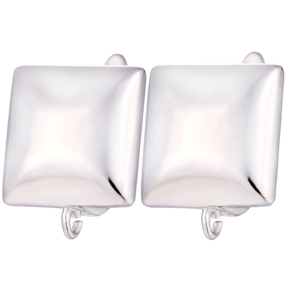 Juya Women Earrings Accessories 4 8Pcs/Lot Gold Silver Plated Shvenzy Ear Wire Fixture Fastener Bale DIY Earring Hooks Clasp