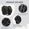 Synthetic Claw Chignon Curly Hair Bands Messy Bun Hairpiece for Women Natural Fake False Hair Heat Resistant Black