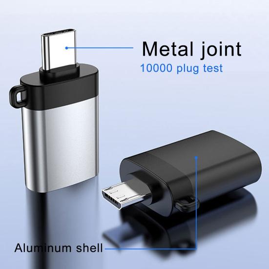 Mini Portable OTG to Type-C Charging USB 3 Cable Adapter for Phone/Tablet