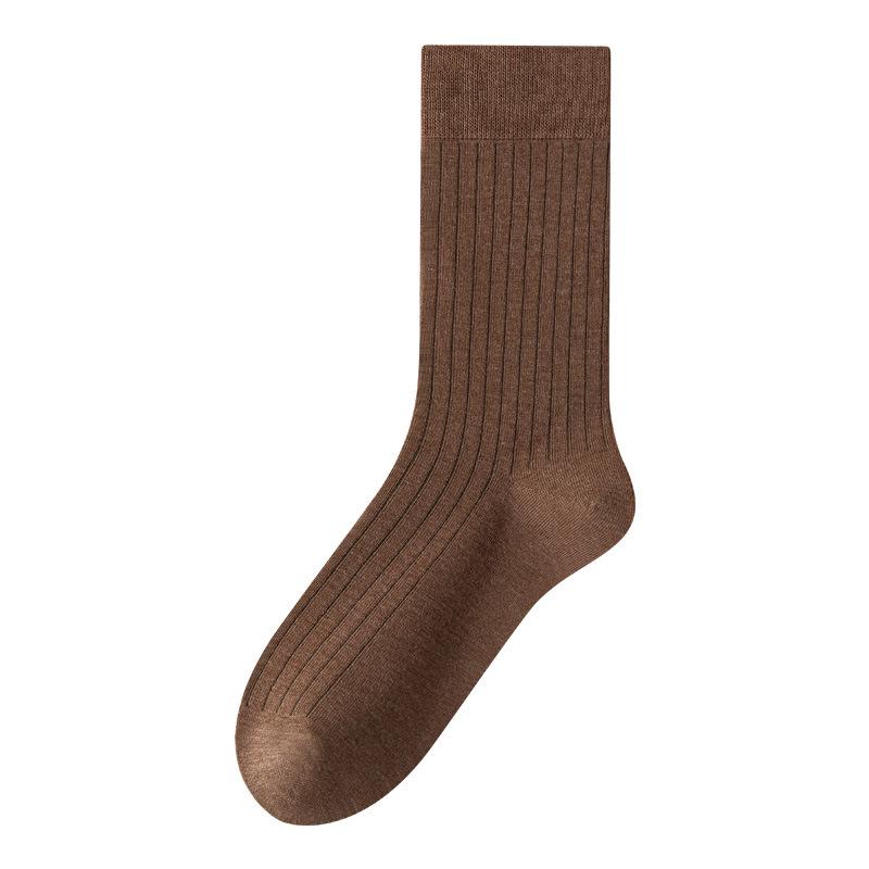 Women's Autumn and Winter Vertical Striped Warm Long Stockings, Antibacterial, Deodorizing, Sweat-absorbing Long Stockings, Stack Socks