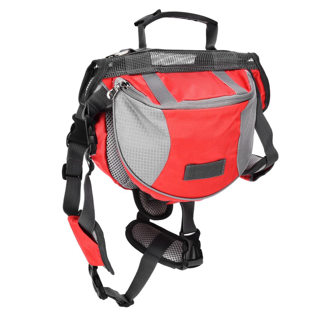 Dog Saddle Bag Adjustable Hound Travel Dog Backpack with Side Pockets for Small Medium Large Dogs